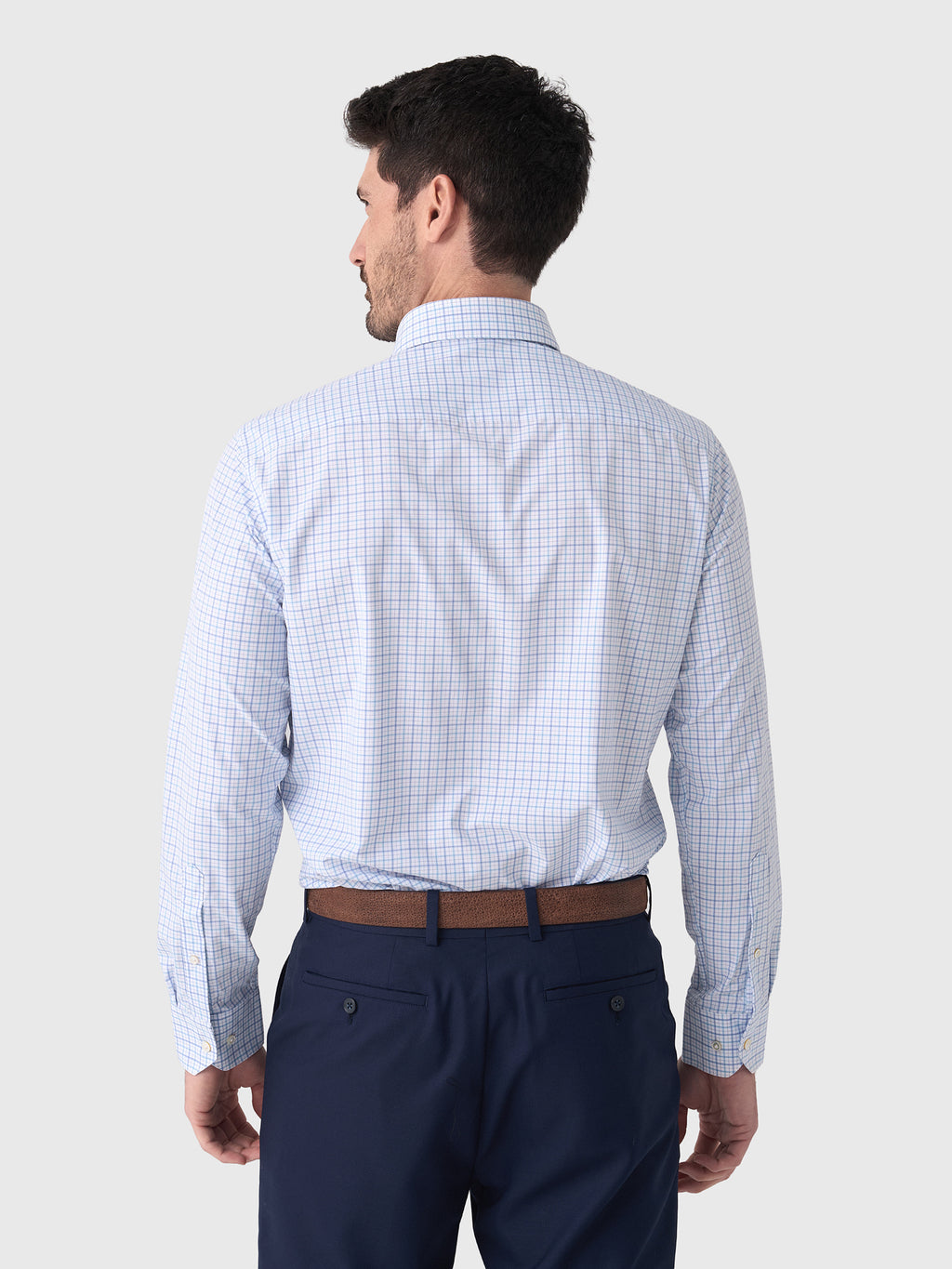 Peter Millar Crown Crafted Men's Canal Performance Poplin Sport Shirt - Saint Bernard