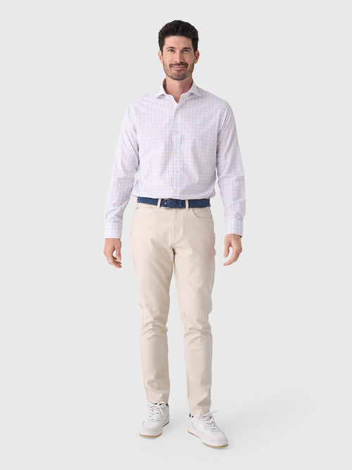 Peter Millar Crown Crafted Men's Basin Performance Poplin Sport Shirt