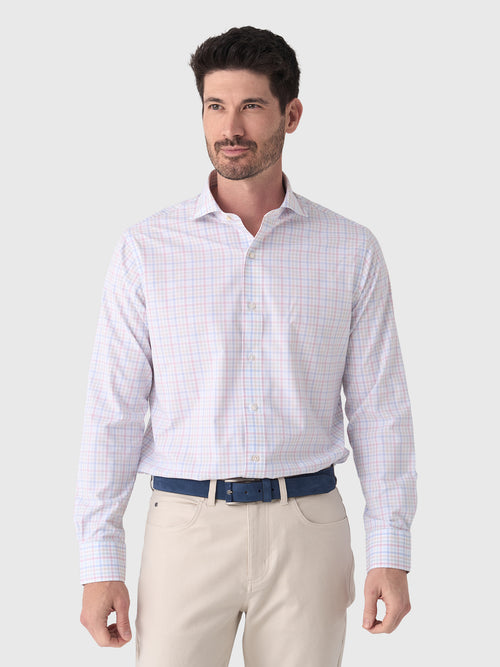 Peter Millar Crown Crafted Men's Basin Performance Poplin Sport Shirt
