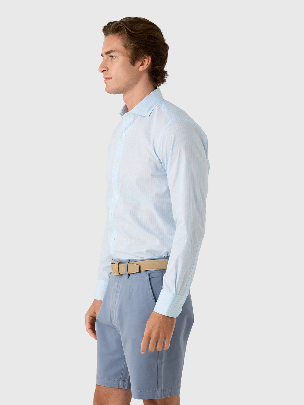 Peter Millar Crown Crafted Men's Dante Cotton Sport Shirt - Saint Bernard
