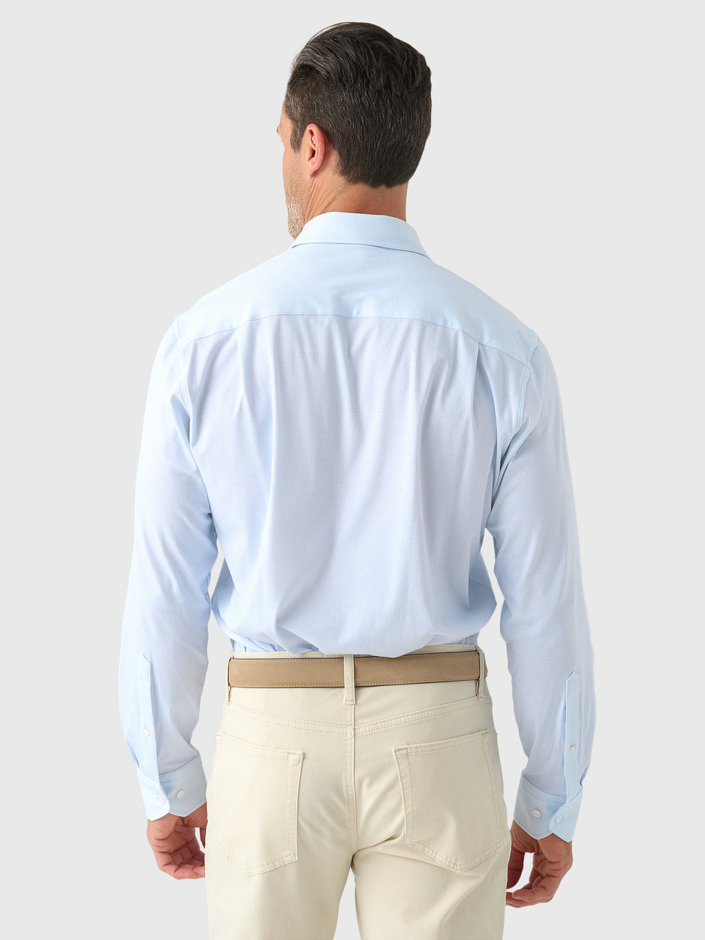 Peter Millar Crown Crafted Men's Excursionist Flex Print Sport Shirt - Saint Bernard