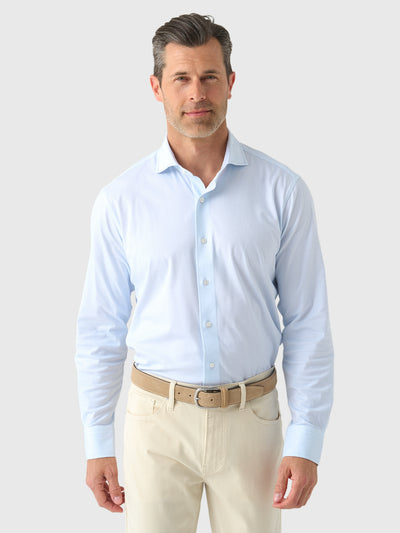 Peter Millar Crown Crafted Men's Excursionist Flex Print Sport Shirt - Saint Bernard