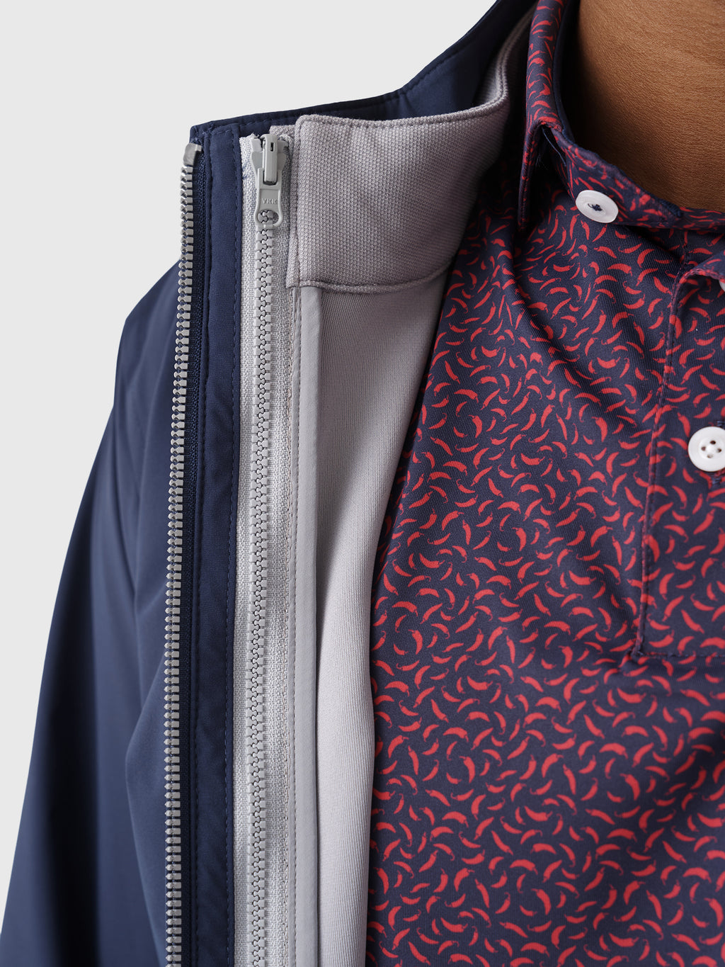 Peter Millar Crown Crafted Men's Ryder 3-in-1 Jacket - Saint Bernard