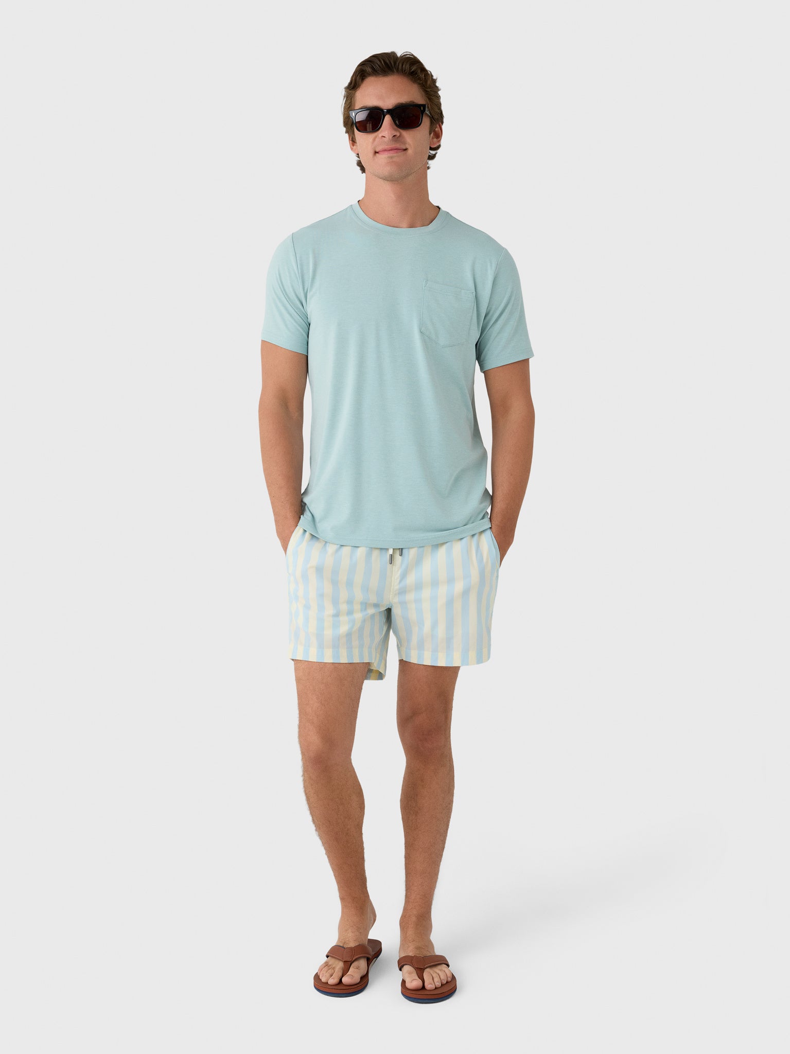 Onia Men's Charles 5" Swim Trunk - Saint Bernard