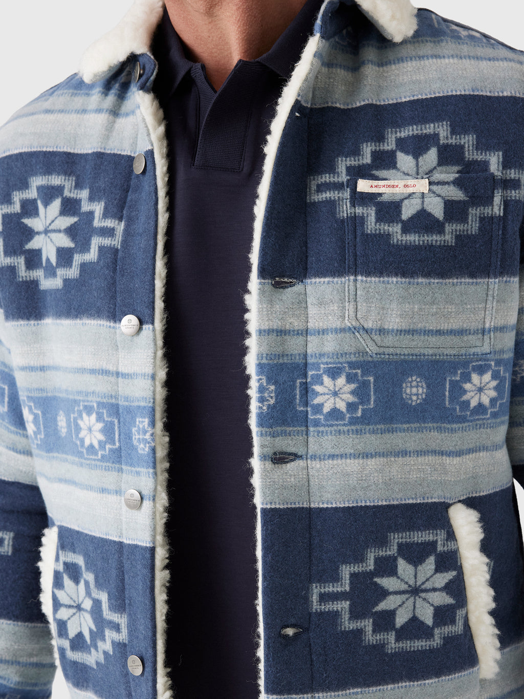 Amundsen Men's Harvester Åkle Overshirt - Saint Bernard