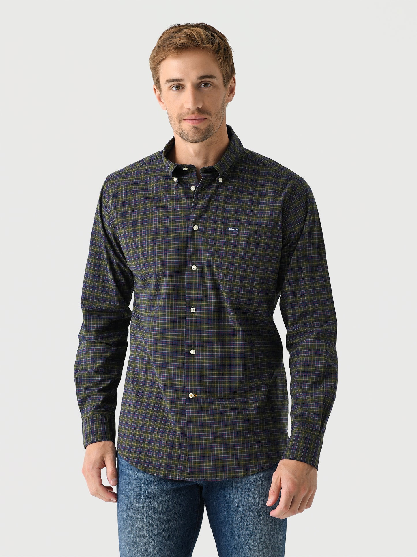 Barbour Men's Lomond Tartan Tailored Shirt - Saint Bernard