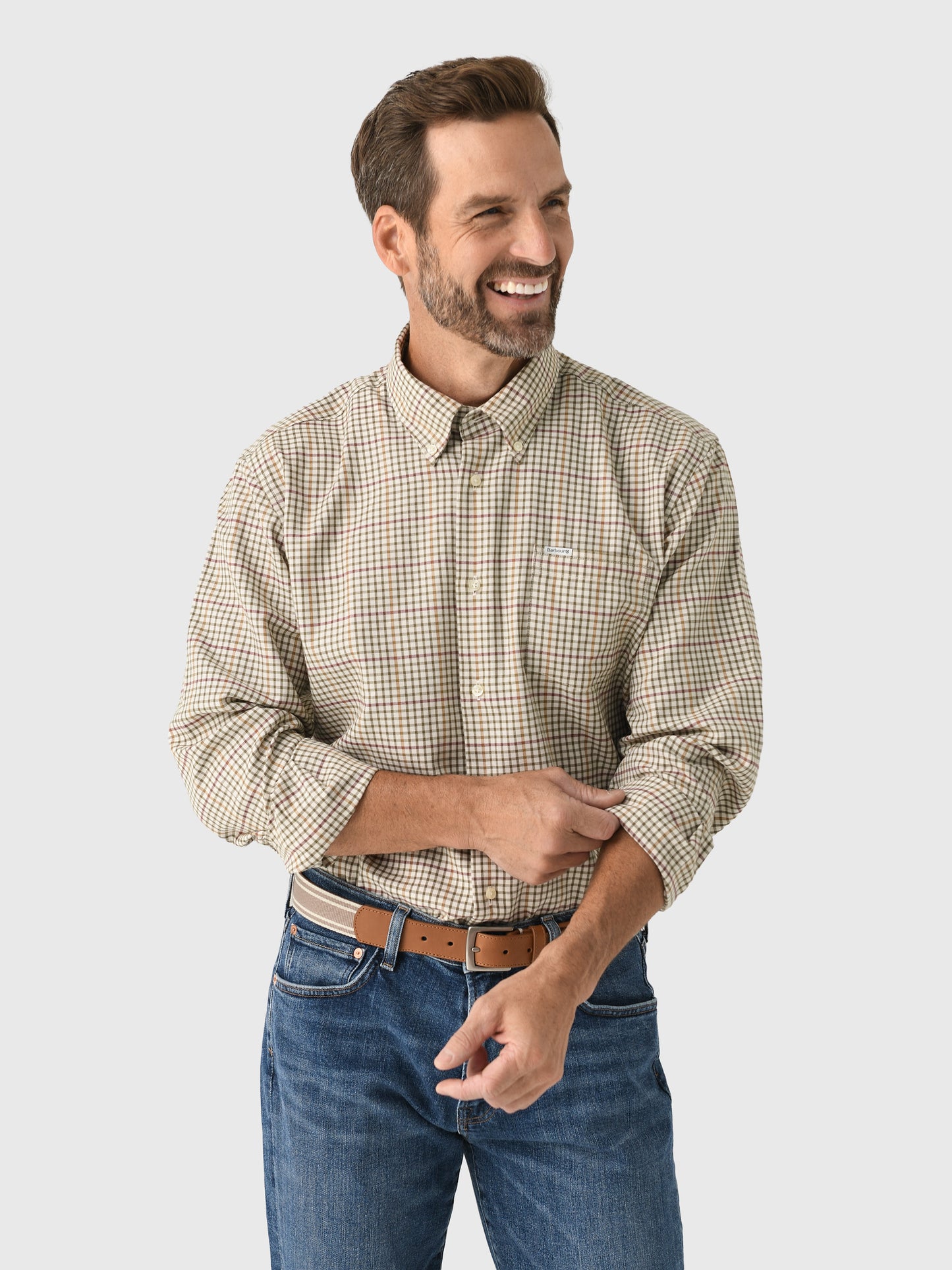 Barbour Men's Henderson Thermo Weave Shirt - Saint Bernard