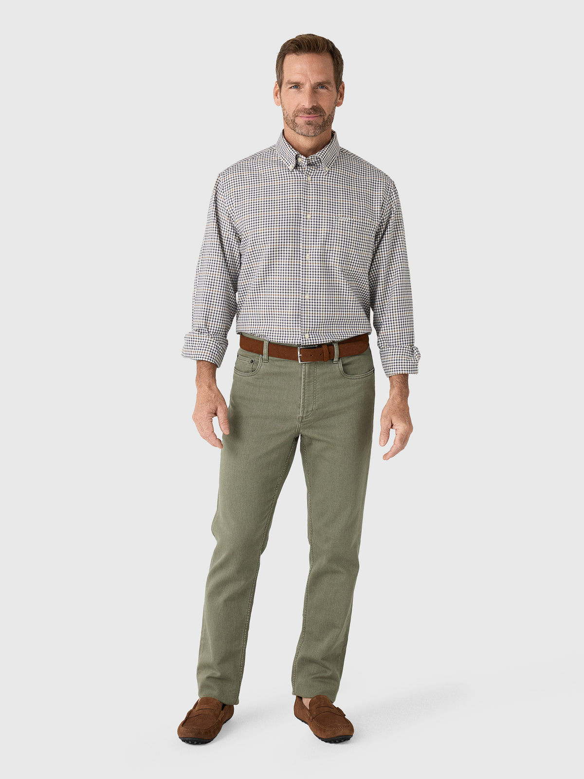 Barbour Men's Henderson Thermo Weave Long-Sleeved Shirt - Saint Bernard