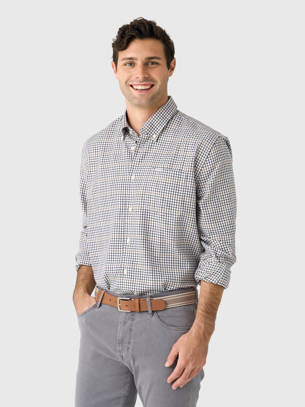 Barbour Men's Henderson Thermo Weave Shirt - Saint Bernard