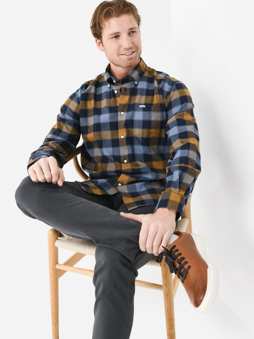 Barbour Men's Damfield Regular Shirt - Saint Bernard
