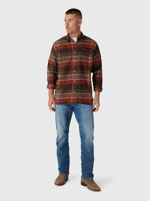 Barbour Men's Copswell Relaxed Long-Sleeved Shirt - Saint Bernard