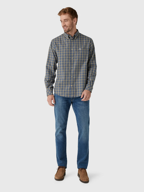 Barbour Men's Dishford Thermo-Weave Regular Fit Long-Sleeved Shirt - Saint Bernard