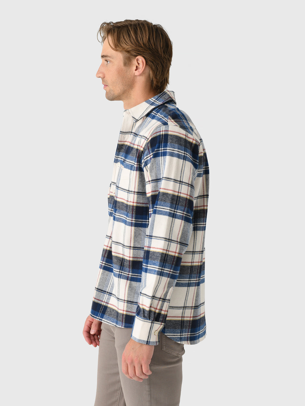 Amundsen Men's Framheim Flannel Pattern Shirt - Saint Bernard