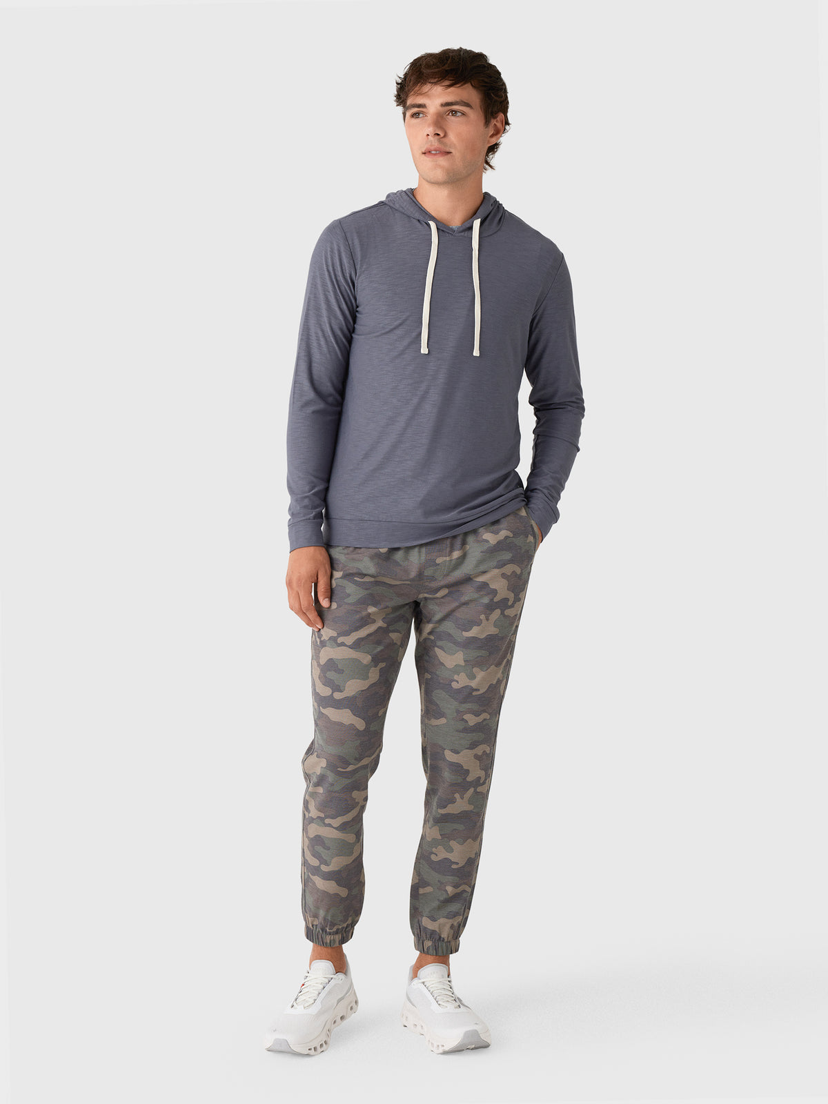 Free Fly Men's Bamboo Slub Hoodie II - Saint Bernard