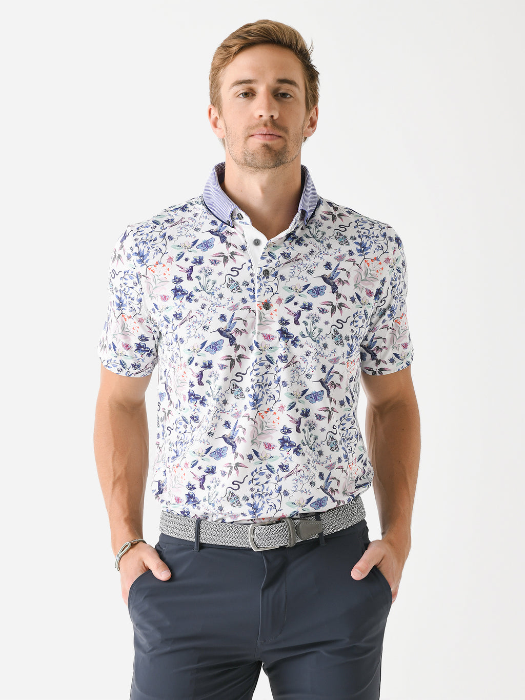 Greyson Men's Whimsical World Polo - Saint Bernard