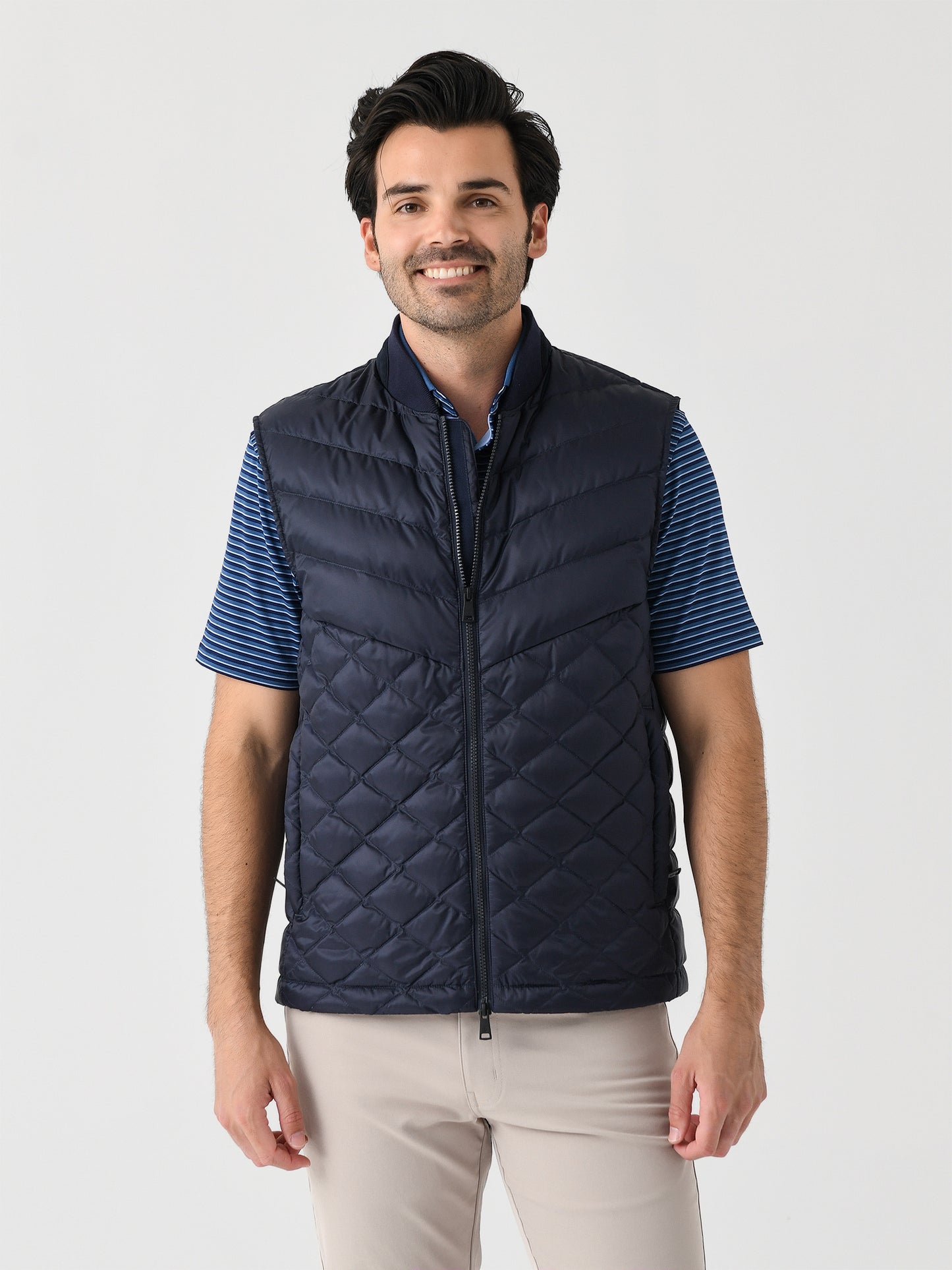 Greyson Men's Cody X-Lite Full Zip Vest - Saint Bernard