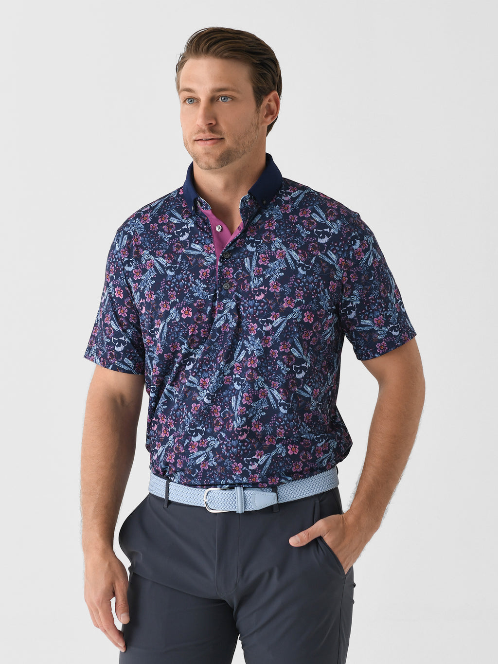 Greyson Men's Desert Floral Polo - Saint Bernard
