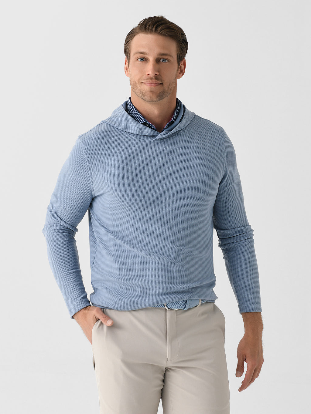 Greyson Men's Traverse Waffle Hoodie - Saint Bernard