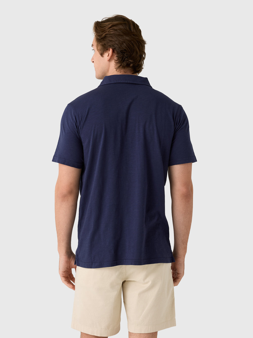 Greyson Men's Alpha Slub Johnny Collar Polo - Saint Bernard