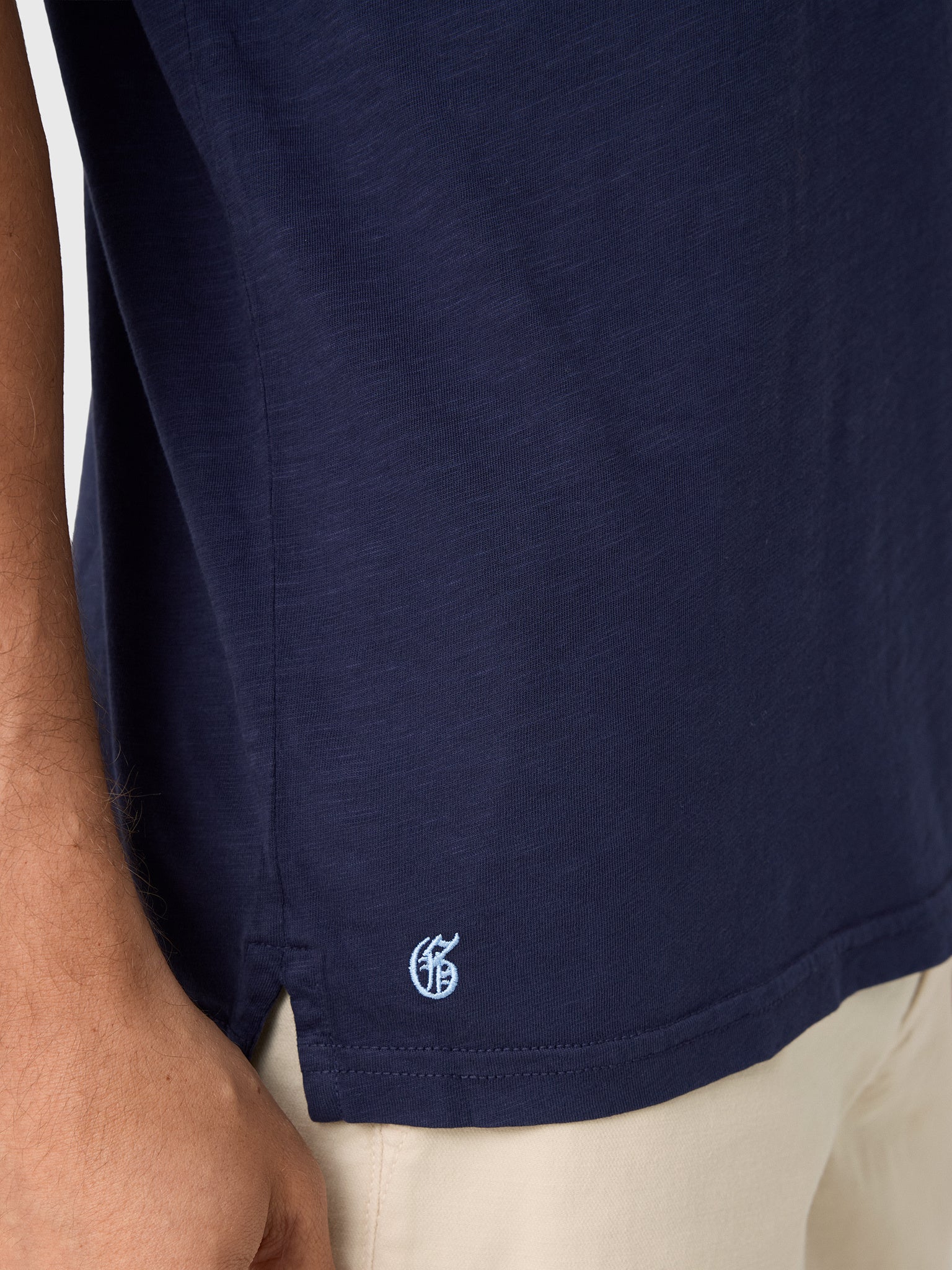 Greyson Men's Alpha Slub Johnny Collar Polo - Saint Bernard