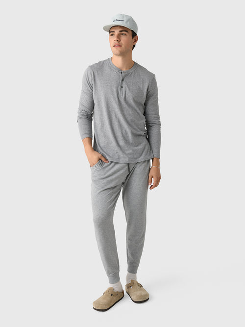 Greyson Men's Alpha Slub Long Sleeve Henley