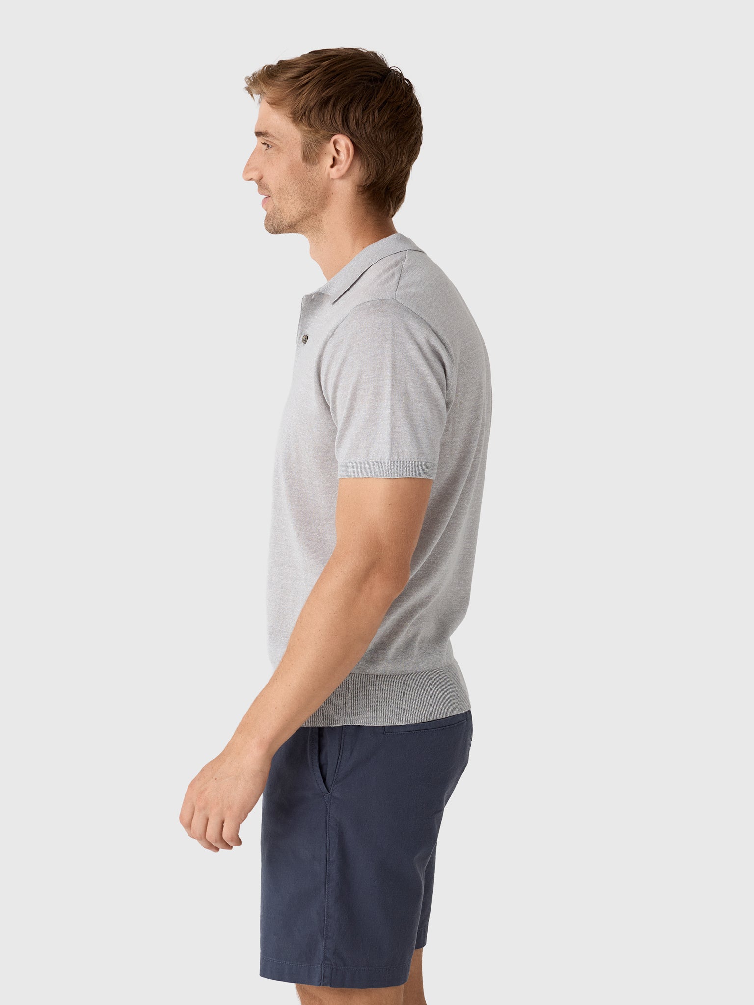 Greyson Men's Napeague Short Sleeve Sweater Polo - Saint Bernard