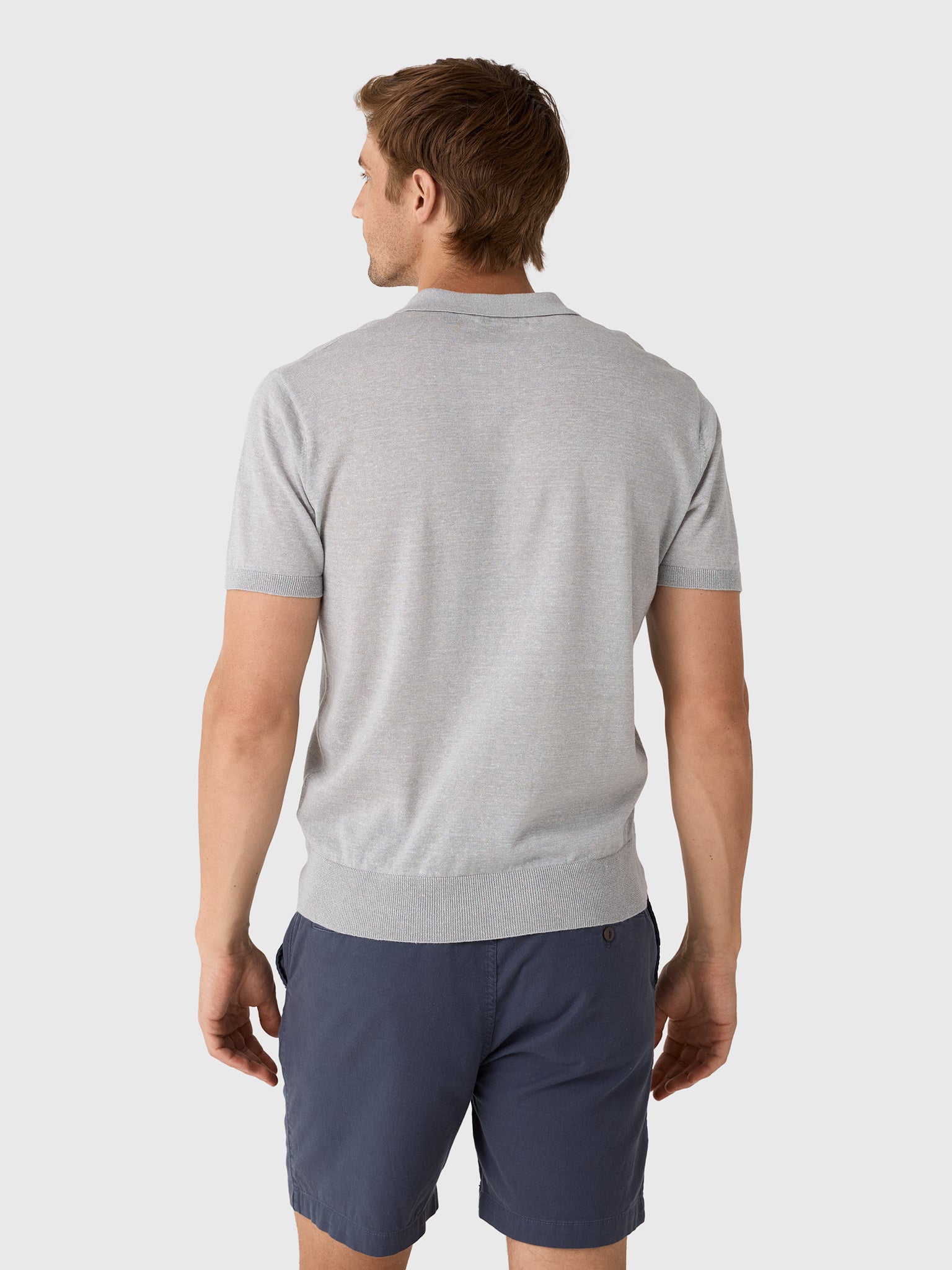 Greyson Men's Napeague Short Sleeve Sweater Polo - Saint Bernard