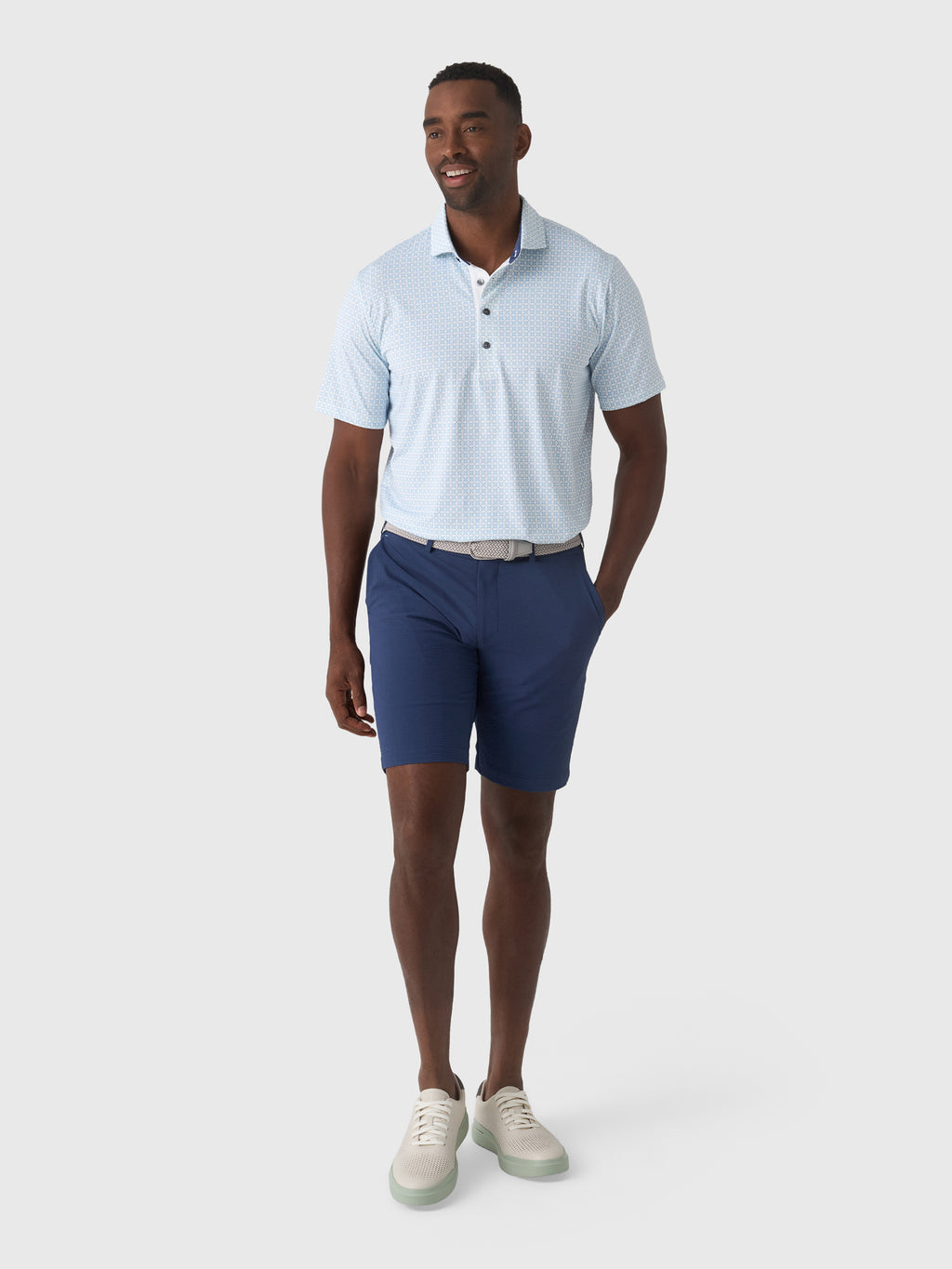 Greyson Men's Ghost Thistle Polo - Saint Bernard