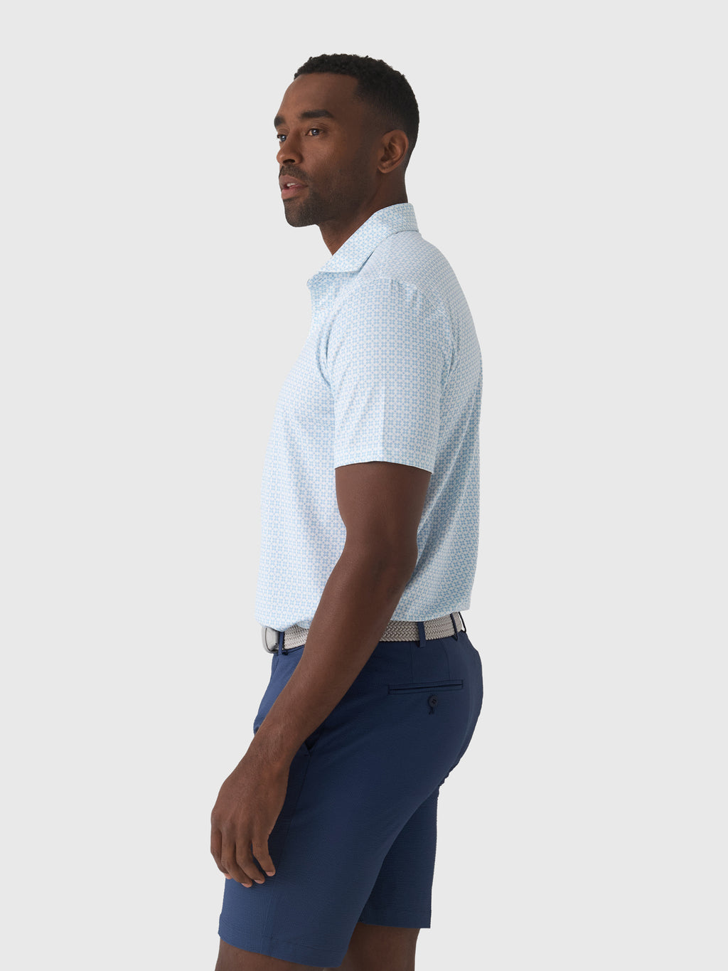 Greyson Men's Ghost Thistle Polo - Saint Bernard