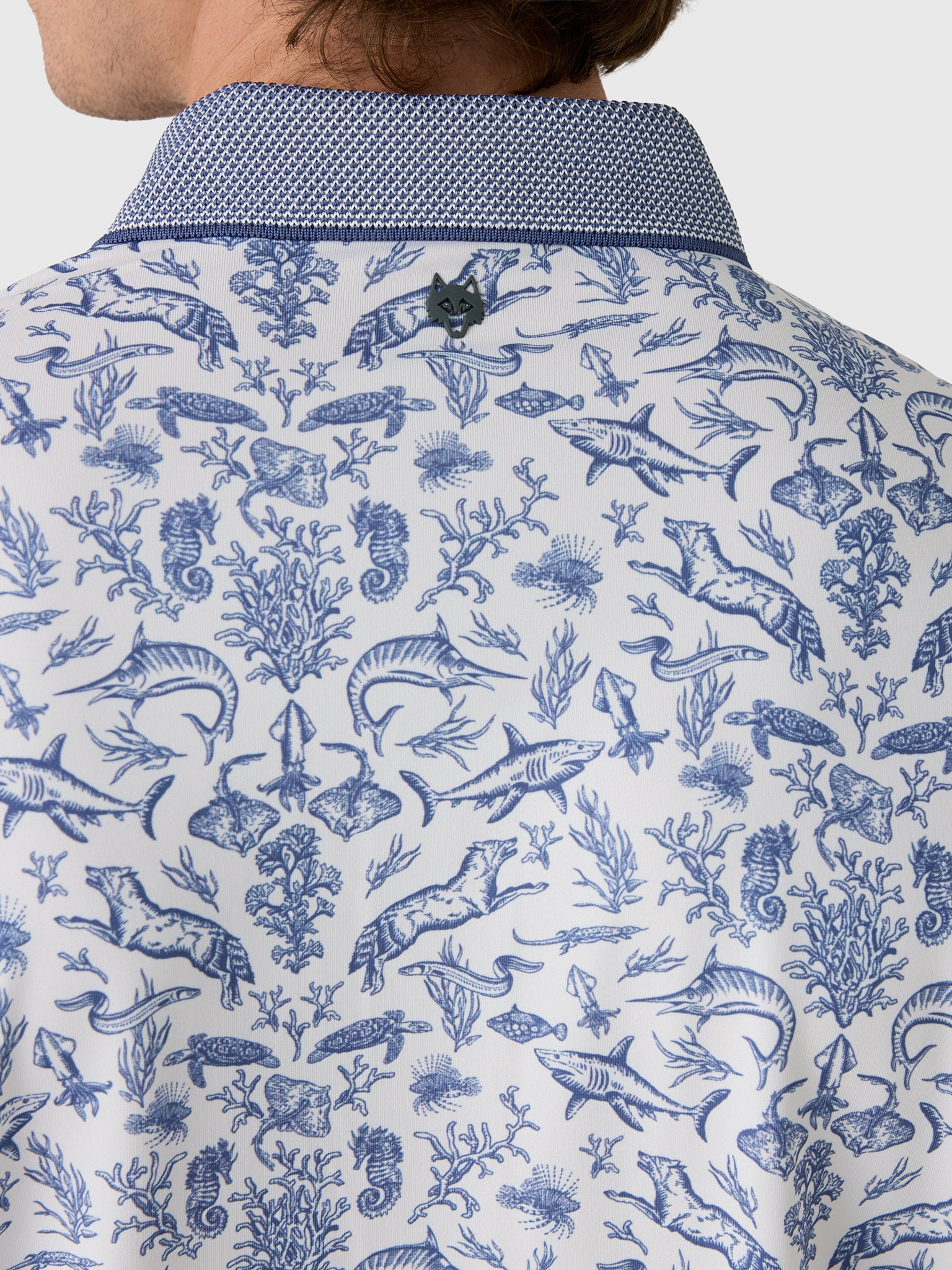 Greyson Men's Coral Curiosities Polo - Saint Bernard