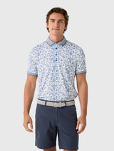 Greyson Men's Coral Curiosities Polo - Saint Bernard