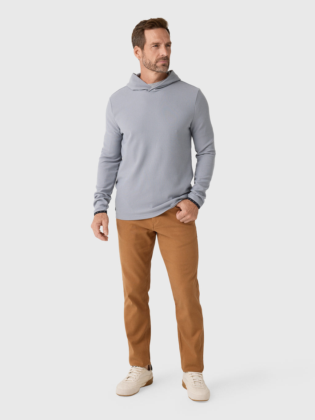 Greyson Men's Traverse Waffle Hoodie - Saint Bernard