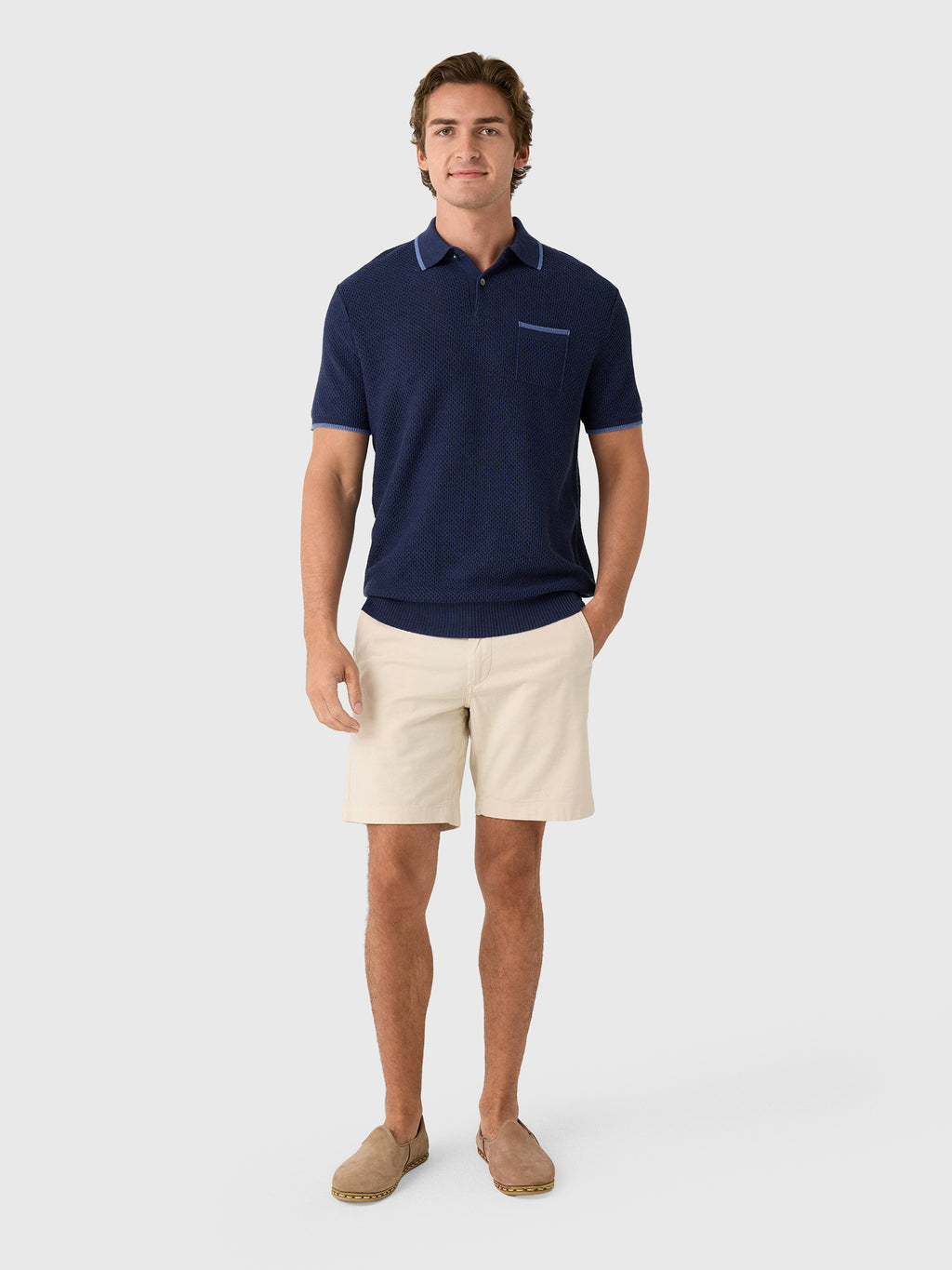 Greyson Men's Seneca Sweater Polo - Saint Bernard