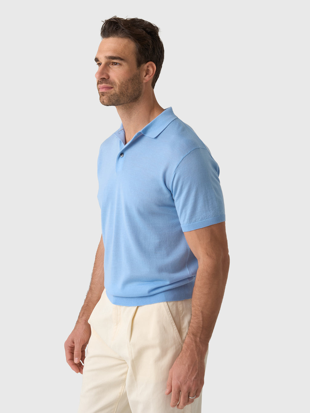 Greyson Men's Saratoga Short Sleeve Sweater Polo - Saint Bernard