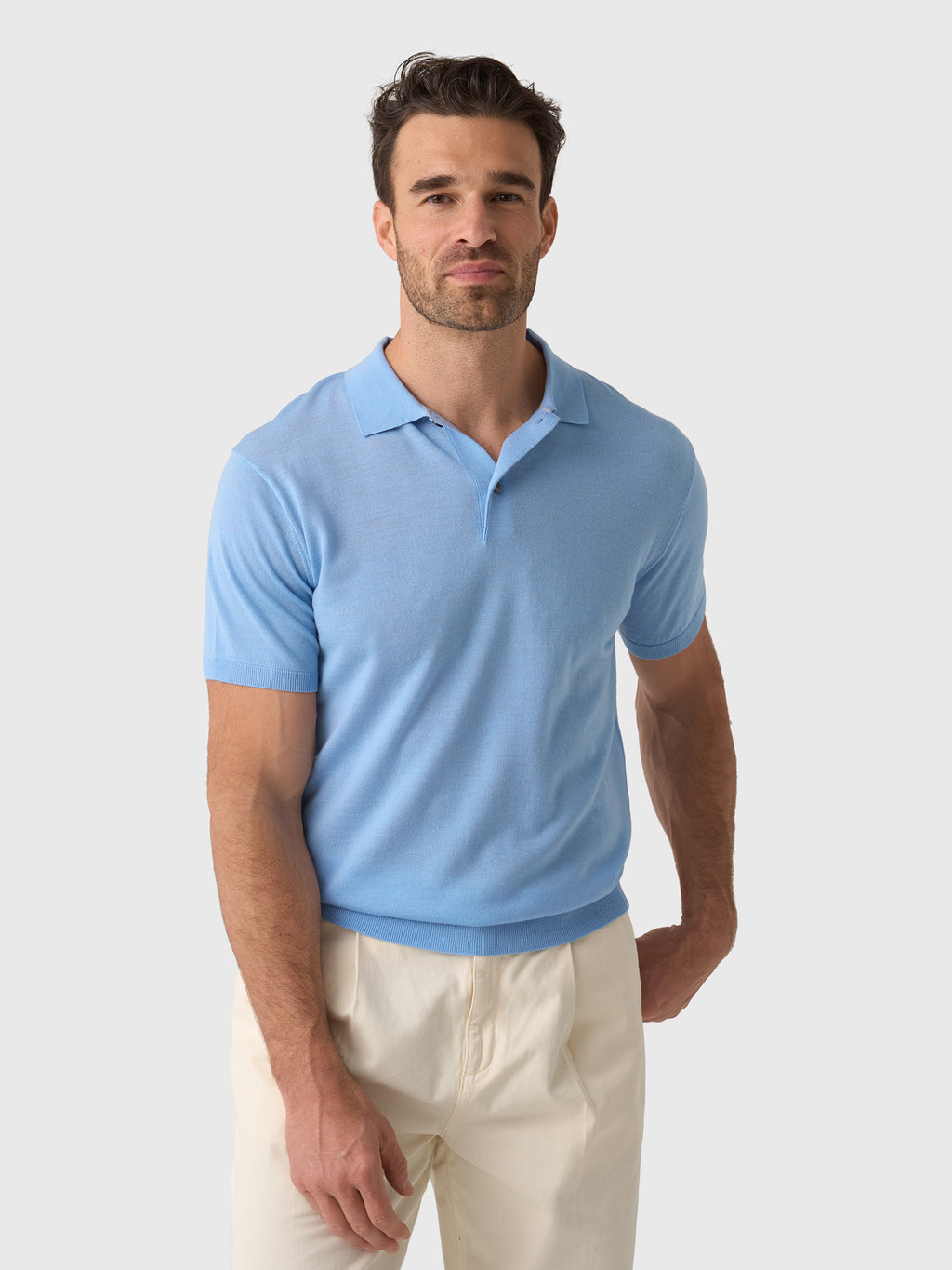 Greyson Men's Saratoga Short Sleeve Sweater Polo - Saint Bernard