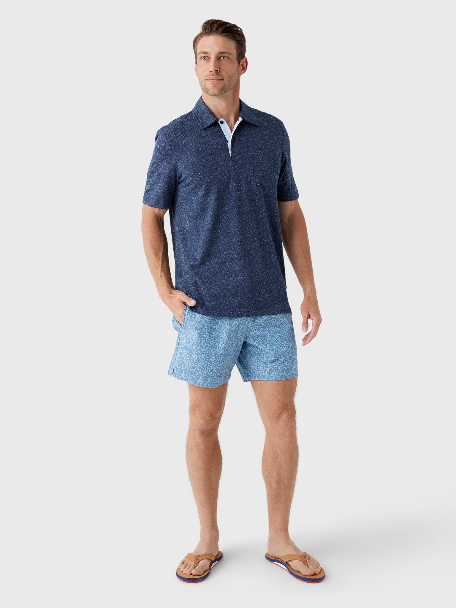 Faherty Brand Men's All Day 6" Swim Trunk - Saint Bernard