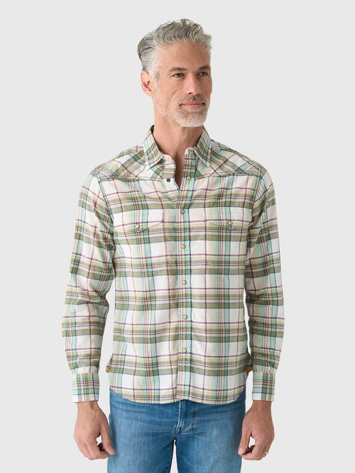 Original Madras Trading Company Men's N°107 Western Long Sleeve Shirt