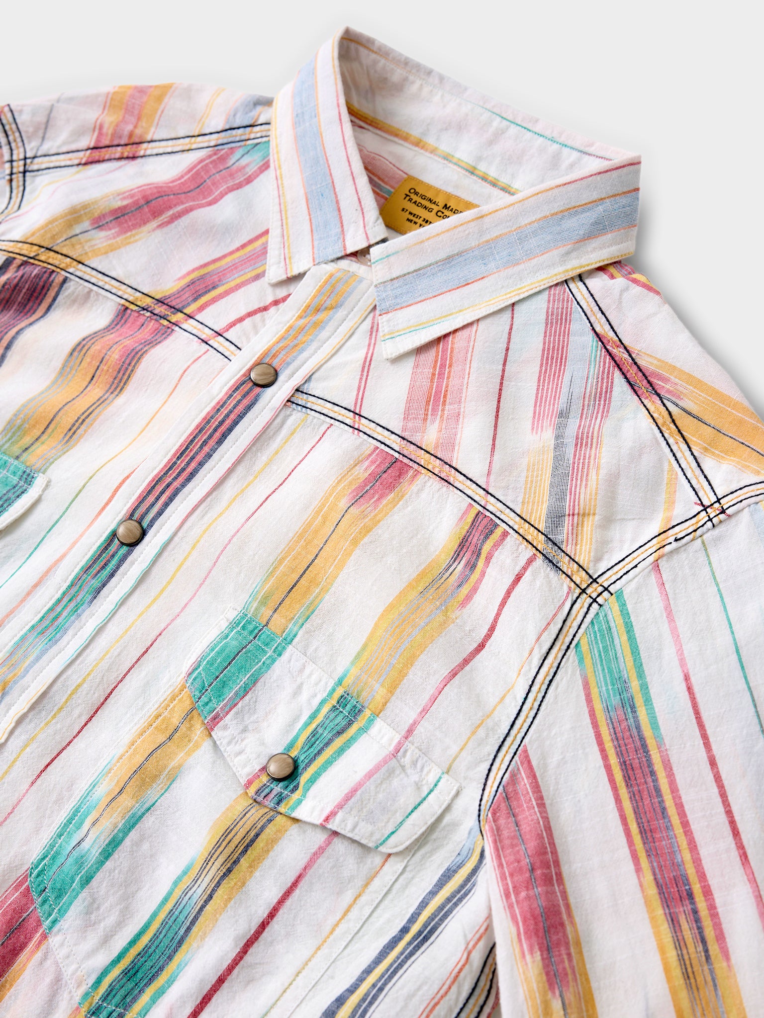 Original Madras Trading Company Men's N°107 Western Long Sleeve Shirt