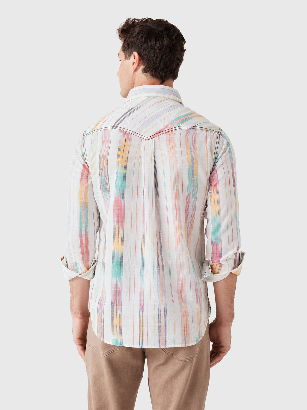 Original Madras Trading Company Men's N°107 Western Long Sleeve Shirt - Saint Bernard