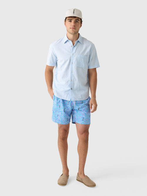 Original Madras Trading Company Men's N°114 Lax Short Sleeve Shirt