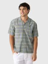 Original Madras Trading Company Men's N°153 Lax Short Sleeve Shirt - Saint Bernard