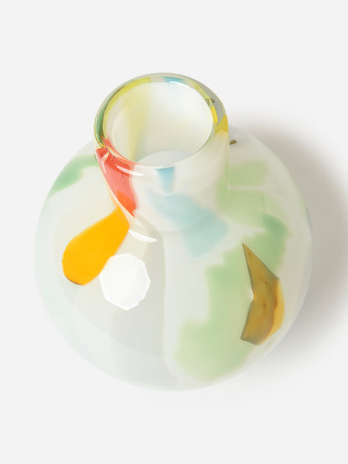 Misette Colorblock Confetti Glass Vase
