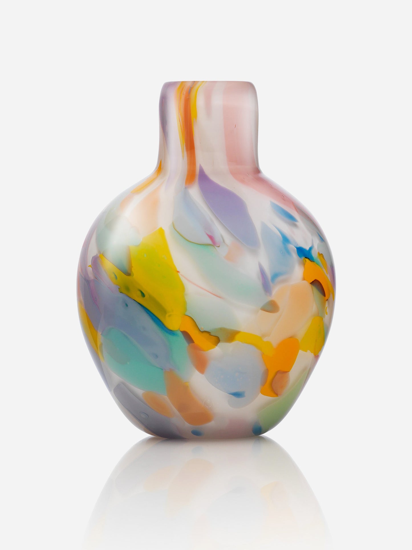 Misette Colorblock Confetti Glass Vase