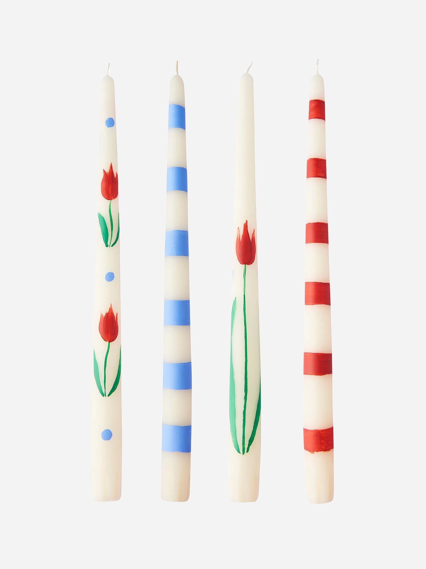 Misette Hand-Painted Taper Candle Set