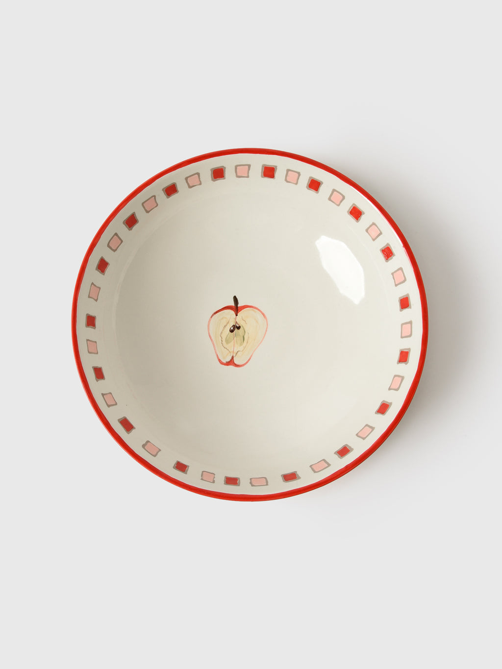 Misette Still Life Hand-Painted Serving Bowl - Saint Bernard