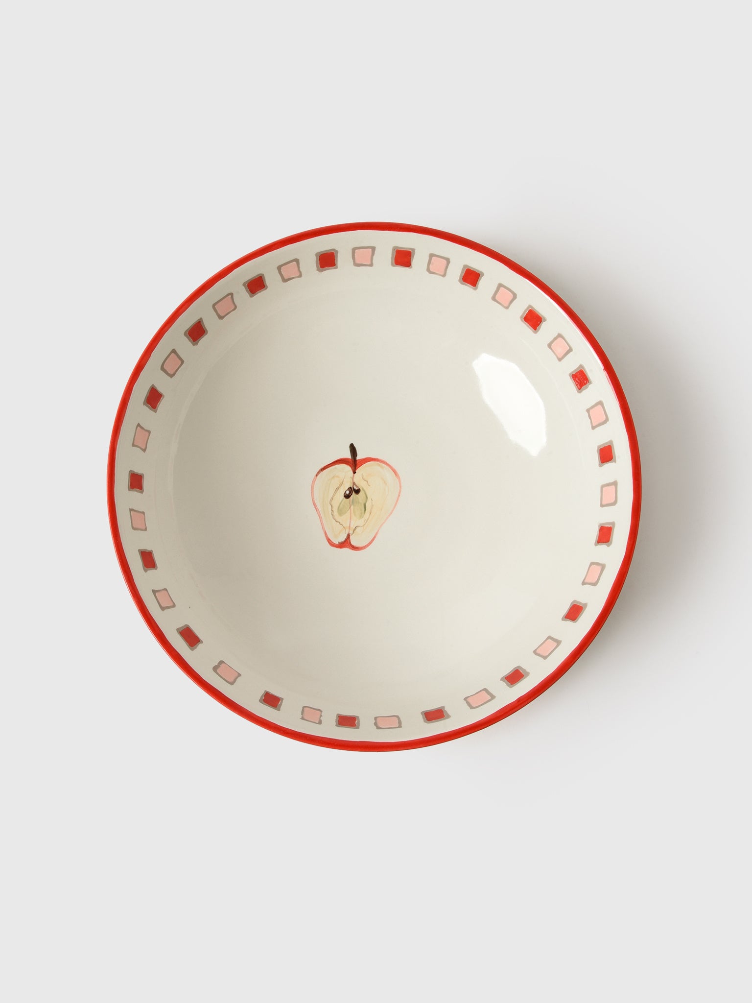 Misette Still Life Hand-Painted Serving Bowl - Saint Bernard