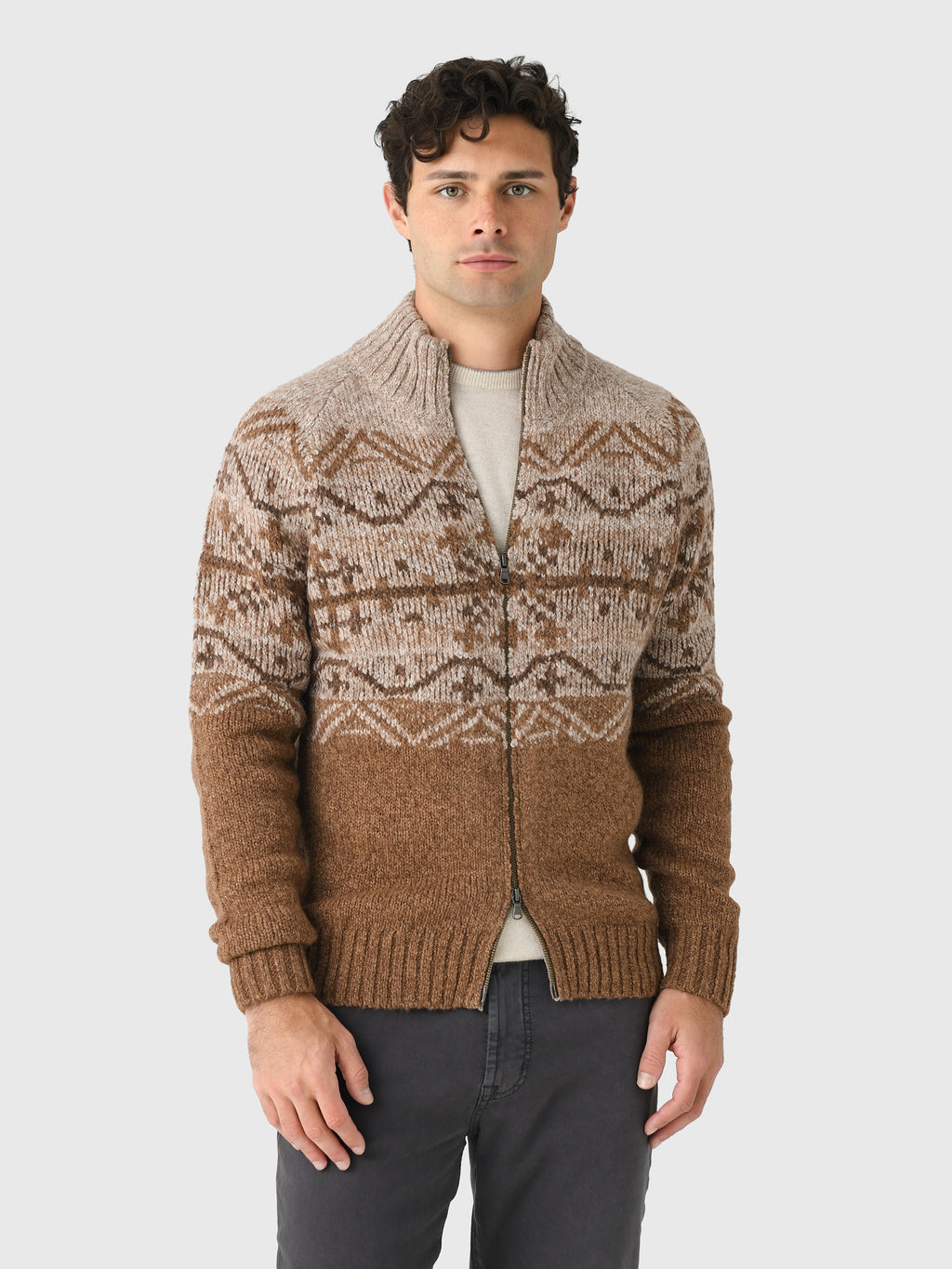 Amundsen Men's Alpe Full-Zip Sweater - Saint Bernard