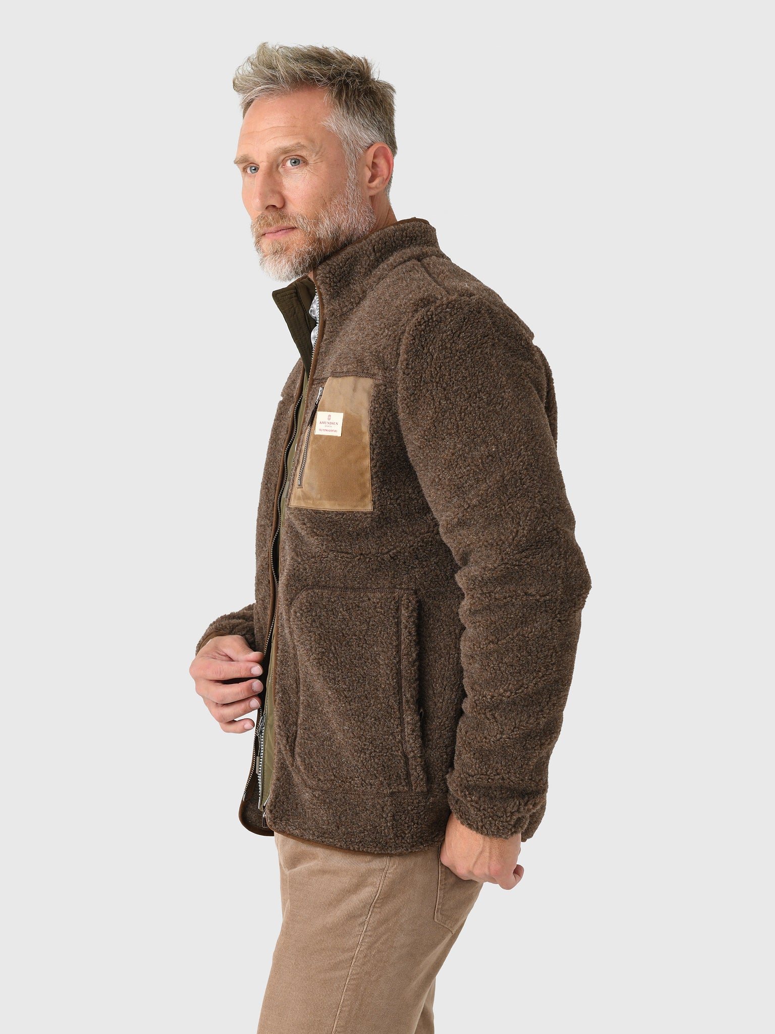Amundsen Men's Heroes Wool Fleece Jacket - Saint Bernard