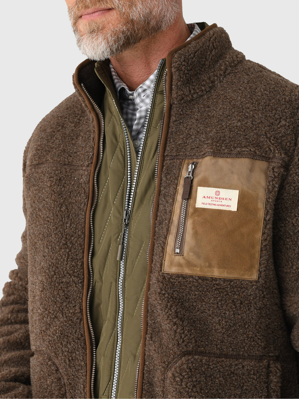 Amundsen Men's Heroes Wool Fleece Jacket - Saint Bernard