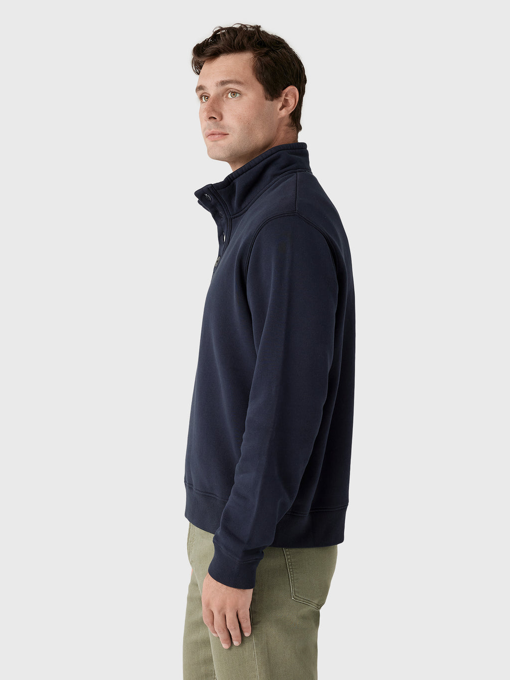 Citizens Of Humanity Men's Half Button Pullover - Saint Bernard